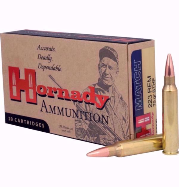 Bilde av Hornady Match 223 Rem 75 Gr Bthp Match