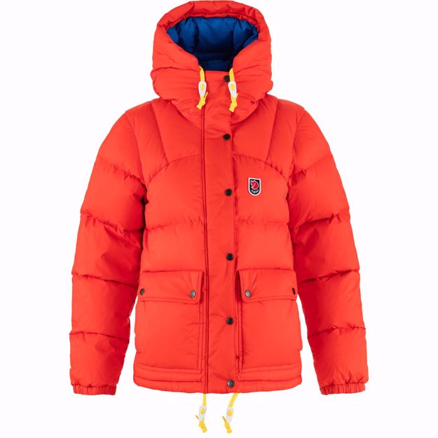 Bilde av Fjellreven Expedition Down lite Jacket W - Flame Orange-Un Blue