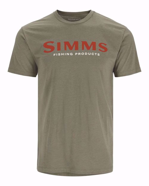 Bilde av Simms Logo T-shirt Simms Orange/Military Heather