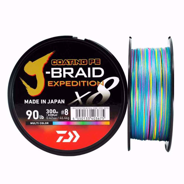 Bilde av J-BRAID EXPEDITION×8E 0.32ｍｍ-300m MULTI COLOR