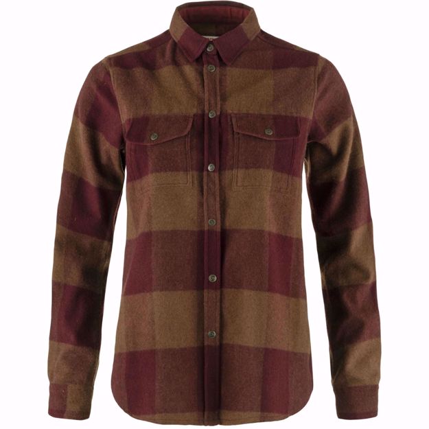 Bilde av Fjellreven Canada Shirt W - Autumn Leaf-Bordeaux Red